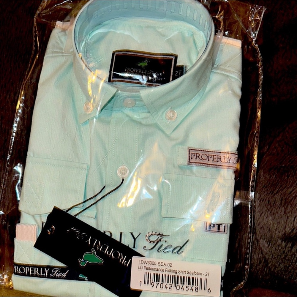 Properly Tied boys fishing shirt